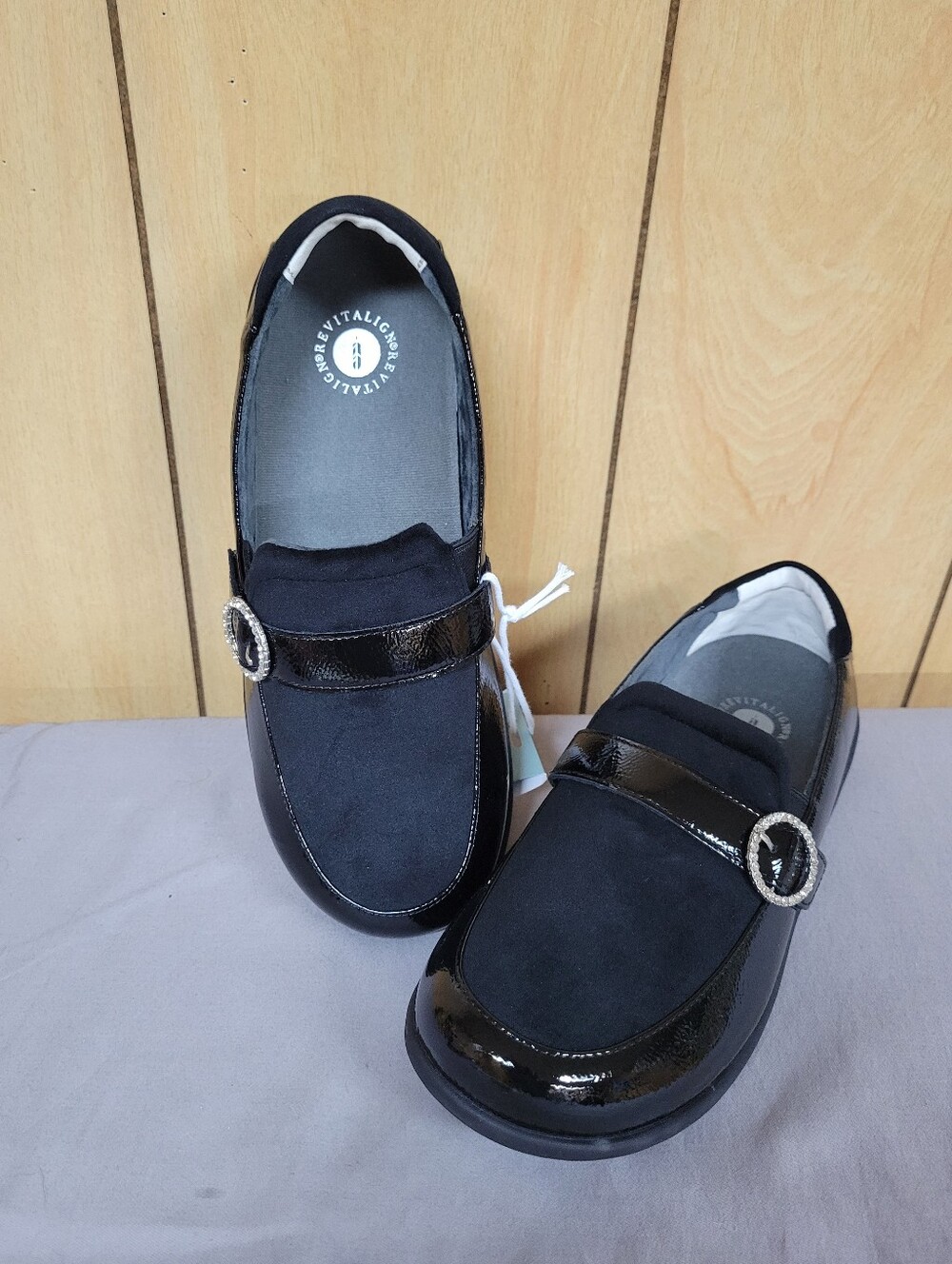 Revitalign Women's Orthotic Patent Slip On Shoes